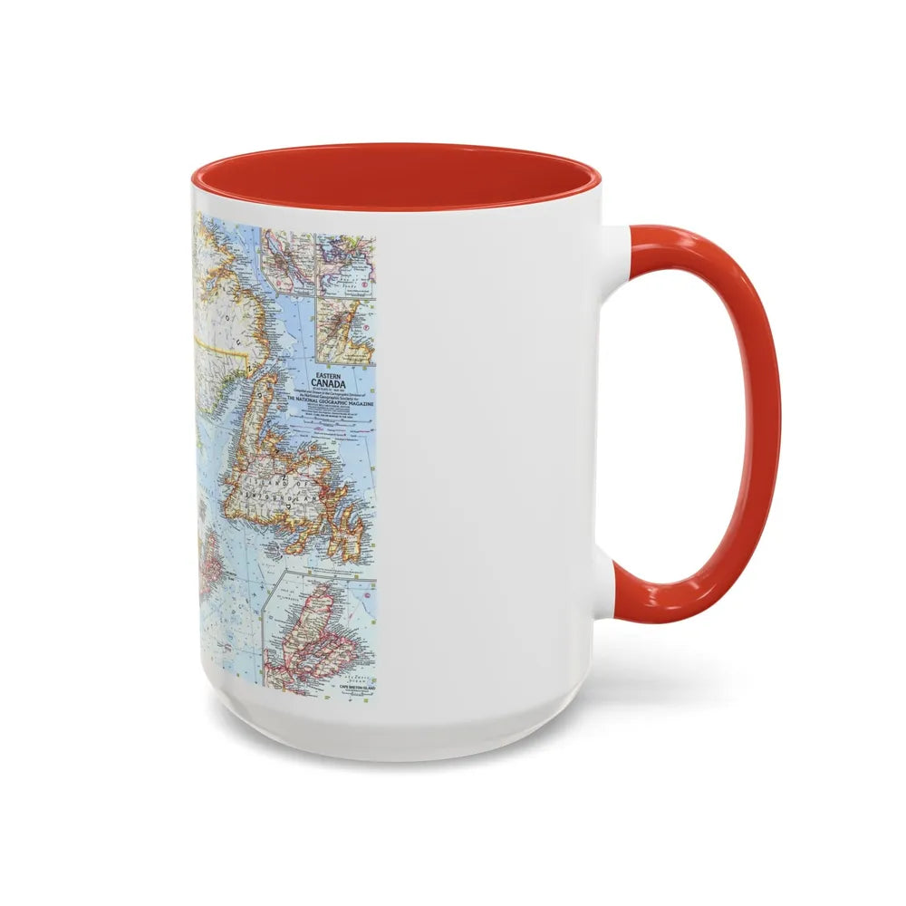 Canada - Eastern (1967) (Map) Accent Coffee Mug-Go Mug Yourself