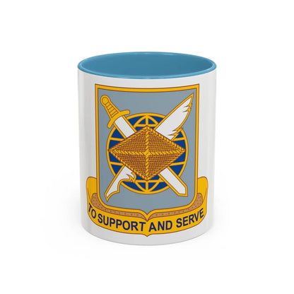 Finance Corps (U.S. Army) Accent Coffee Mug-11oz-Light Blue-Go Mug Yourself