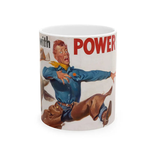 Charged with Power, Atlas Battery advertisement - White Coffee Mug-11oz-Go Mug Yourself