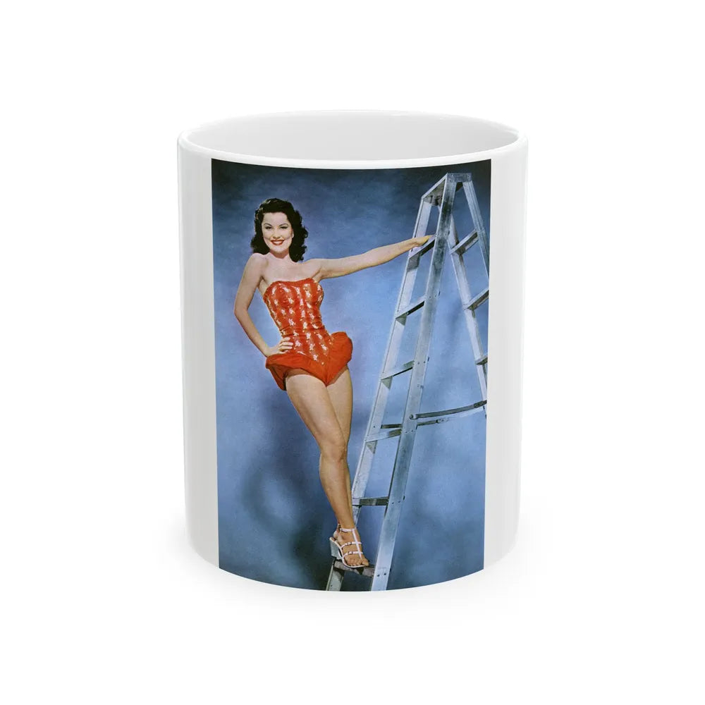 Debra Paget #259 1 (Vintage Female Icon) White Coffee Mug-11oz-Go Mug Yourself