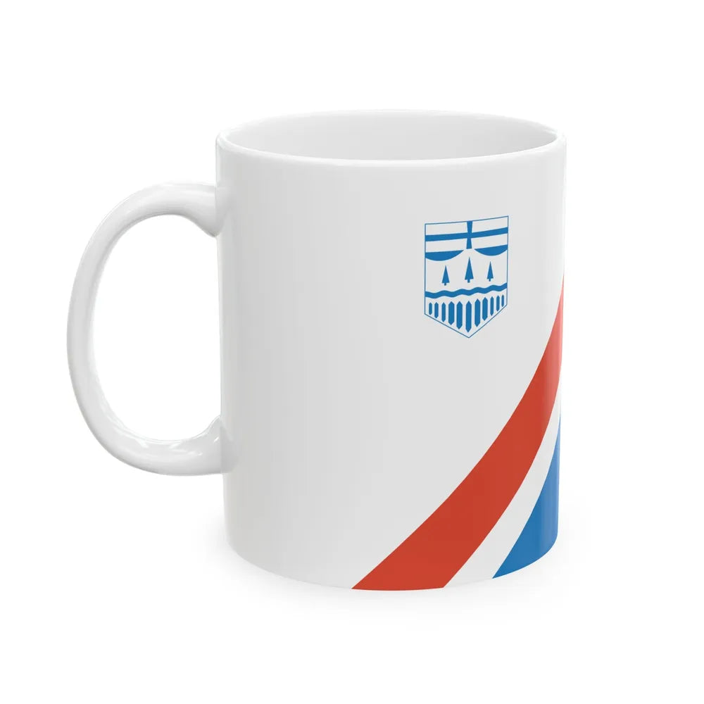 Flag of St Albert Alberta Canada - White Coffee Mug-Go Mug Yourself