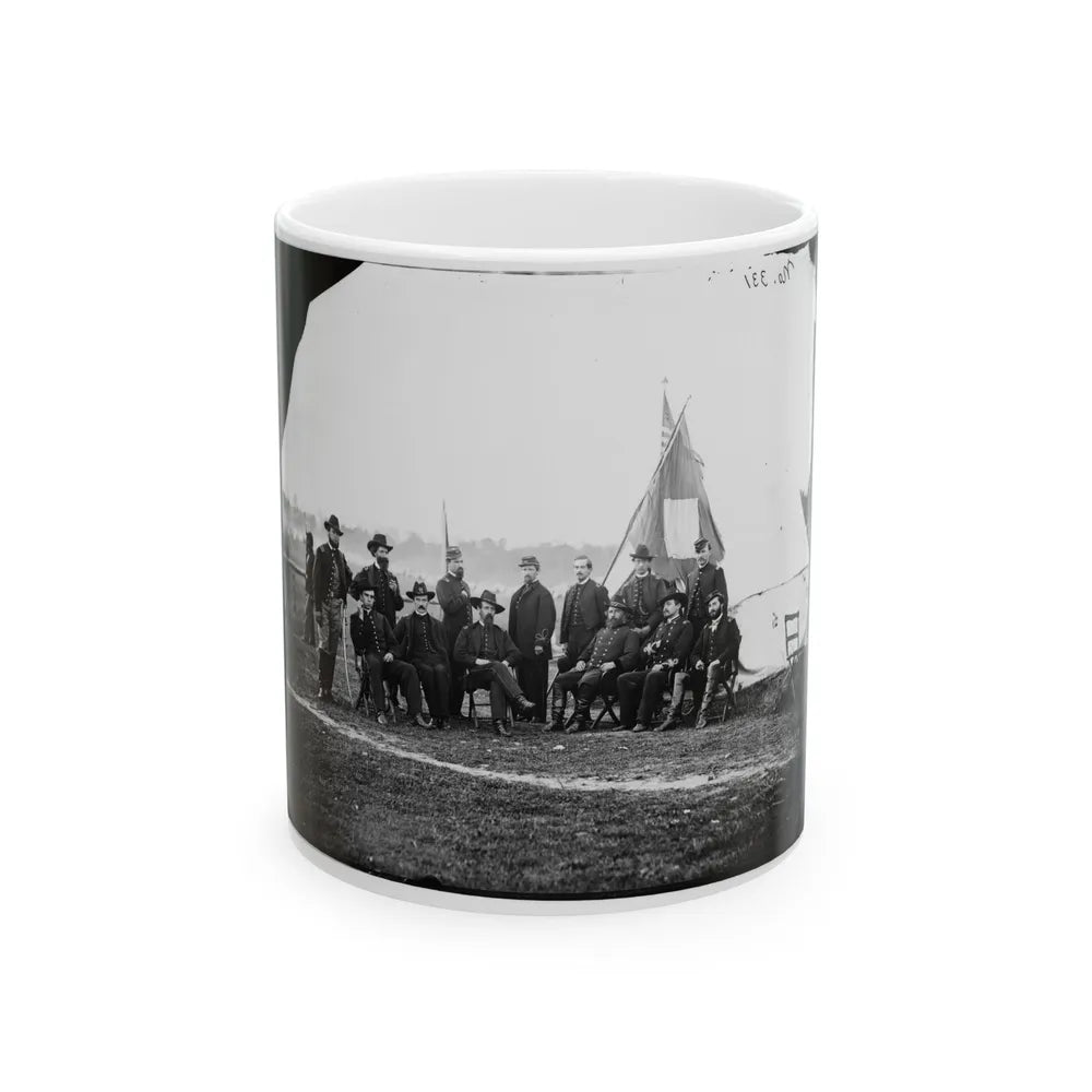 Culpeper, Va. Brig. Gen. Henry Prince Of The 2d Division, 3d Corps, And Staff (U.S. Civil War) White Coffee Mug-11oz-Go Mug Yourself