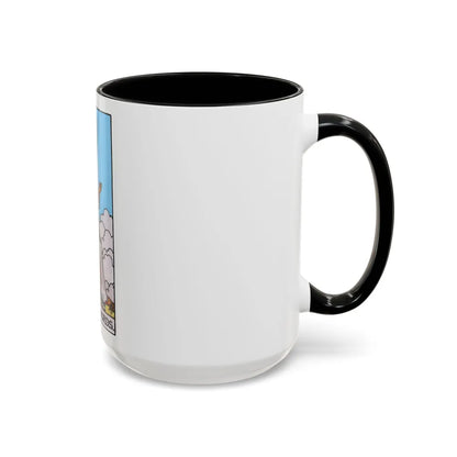 The Queen of Swords (Tarot Card) Accent Coffee Mug-Go Mug Yourself