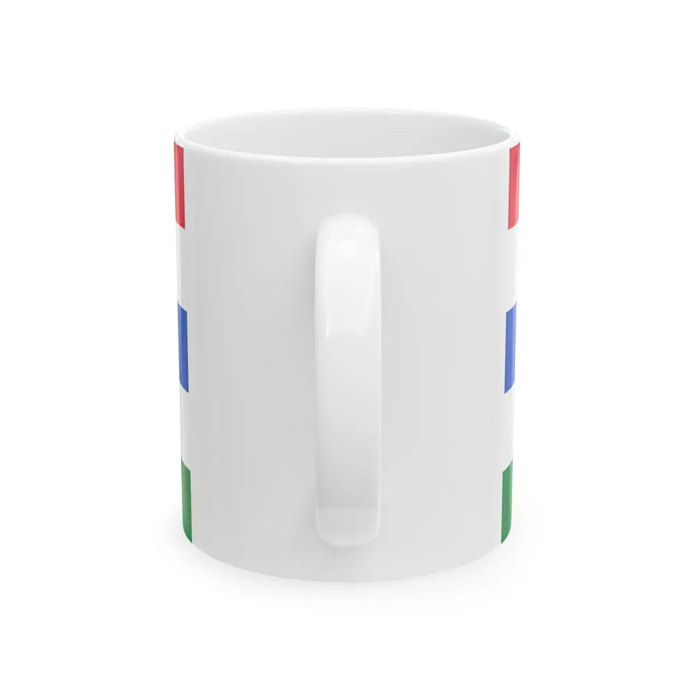 Flag of Herzegovina Neretva Canton Bosnia and Herzegovina - White Coffee Mug-Go Mug Yourself