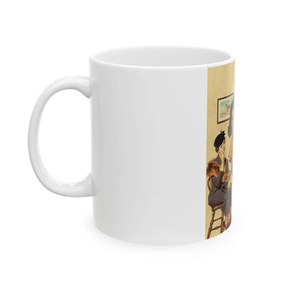 First Long Suit, The Saturday Evening Post, September 18, 1937 - White Coffee Mug-Go Mug Yourself