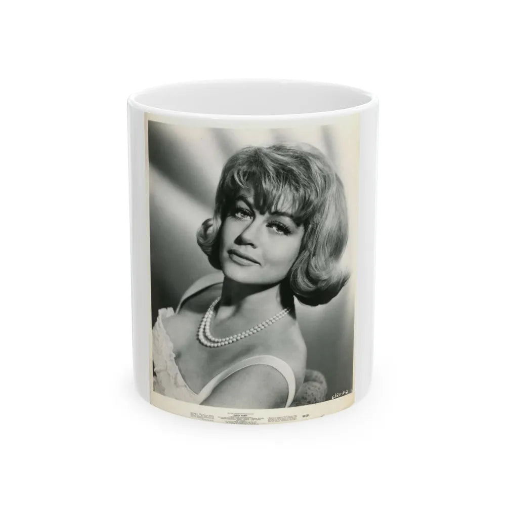 Dorothy Malone #119 (Vintage Female Icon) White Coffee Mug-11oz-Go Mug Yourself