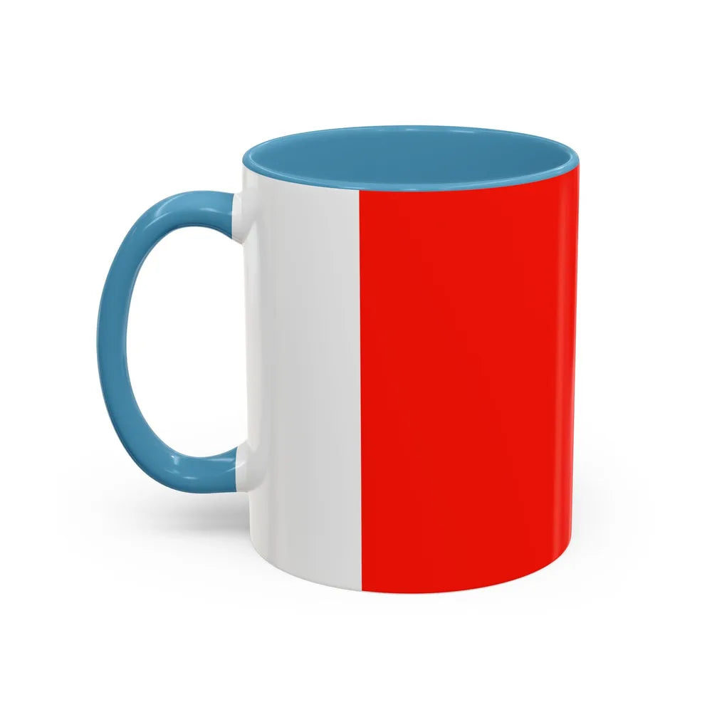 Flag of Catania Italy - Accent Coffee Mug-Go Mug Yourself