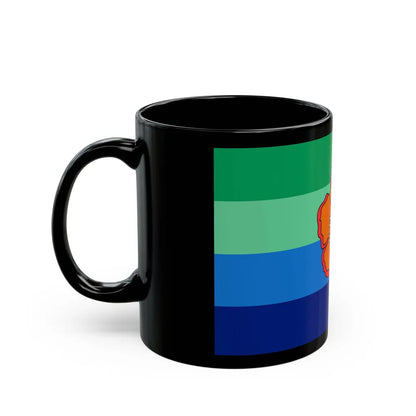 Flag of Angaur Palau - Black Coffee Mug-Go Mug Yourself