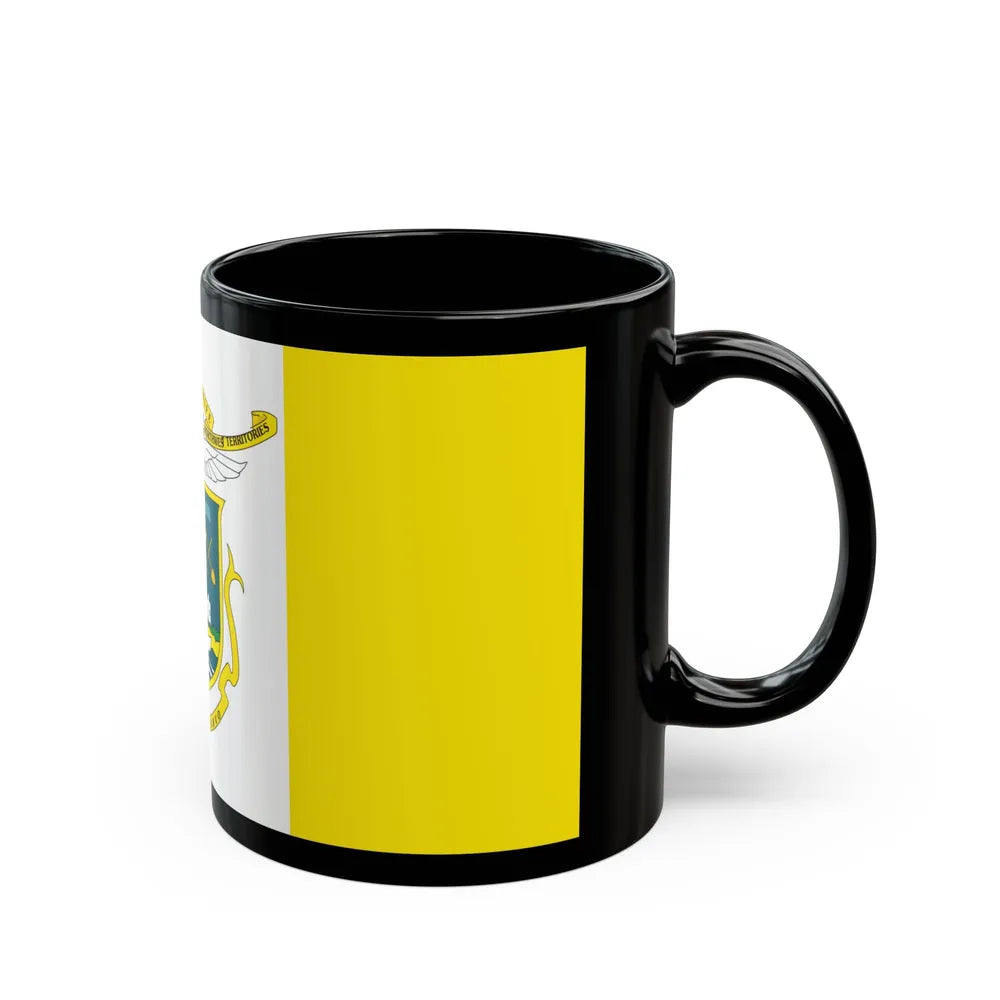 Flag of Yellowknife NWT Canada - Black Coffee Mug-Go Mug Yourself