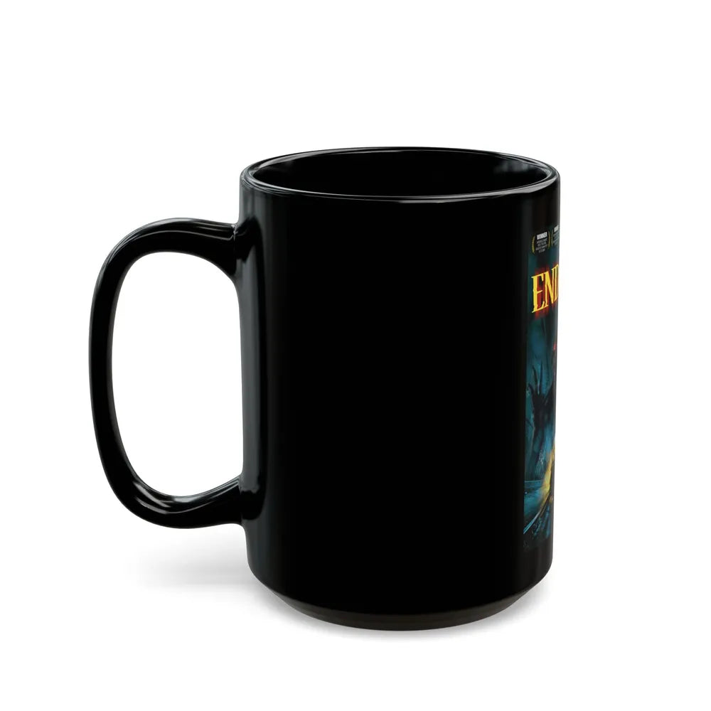 END OF THE LINE 1987 Movie Poster - Black Coffee Mug-Go Mug Yourself