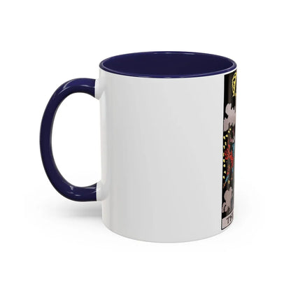 The Tower (Tarot Card) Accent Coffee Mug-Go Mug Yourself