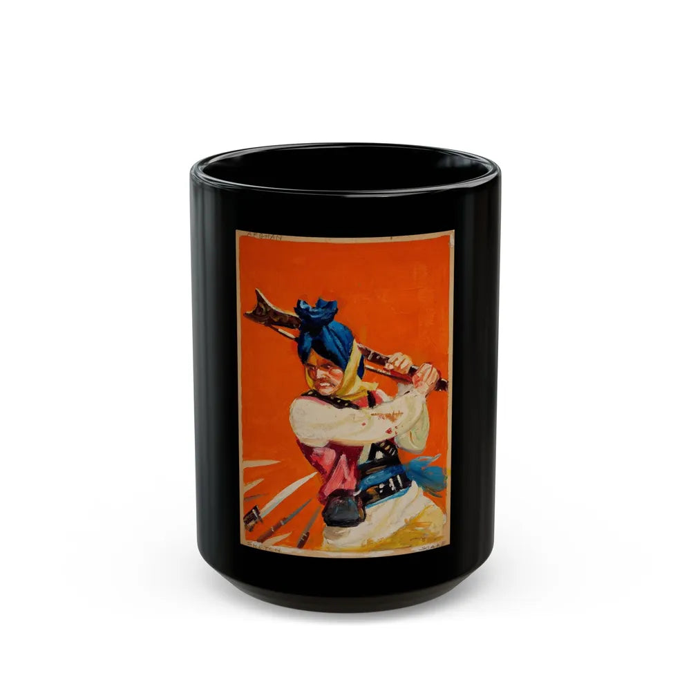 Five story illustrations (3) - Black Coffee Mug-15oz-Go Mug Yourself