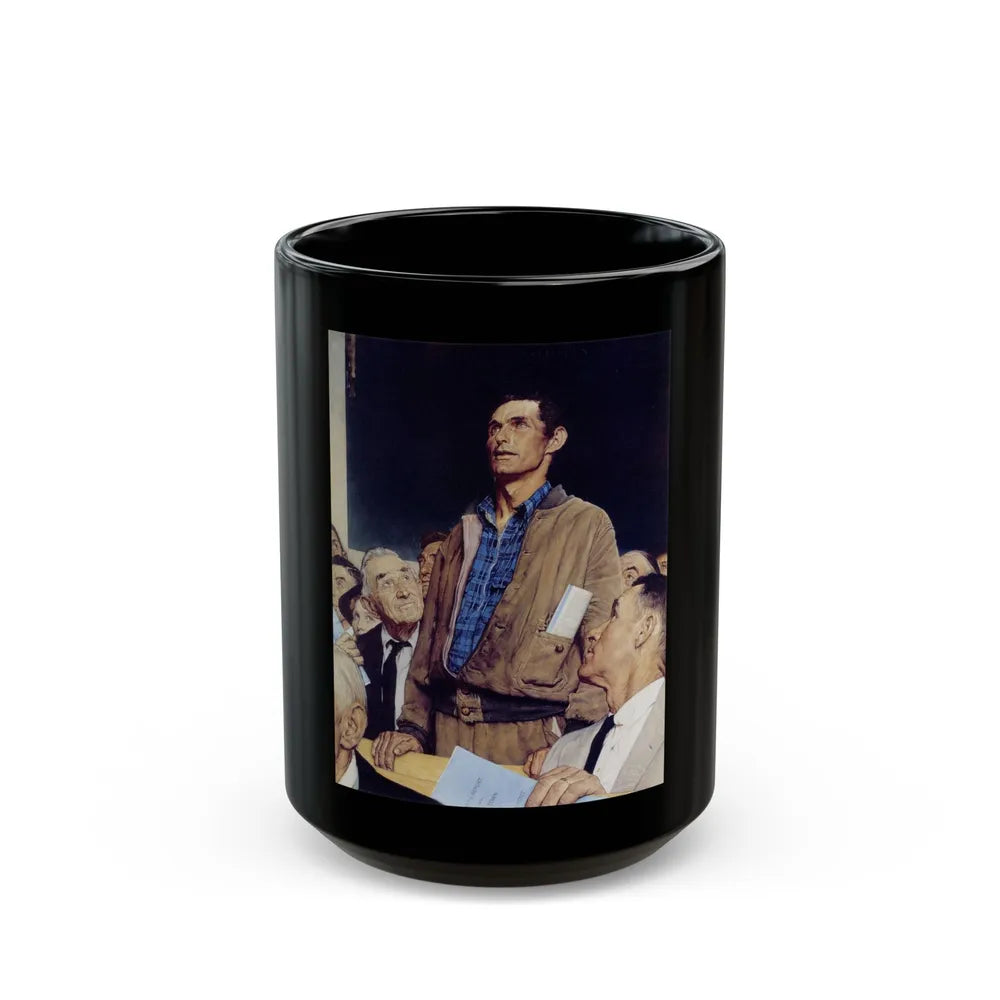 Rockwell2 (9) - Black Coffee Mug-15oz-Go Mug Yourself