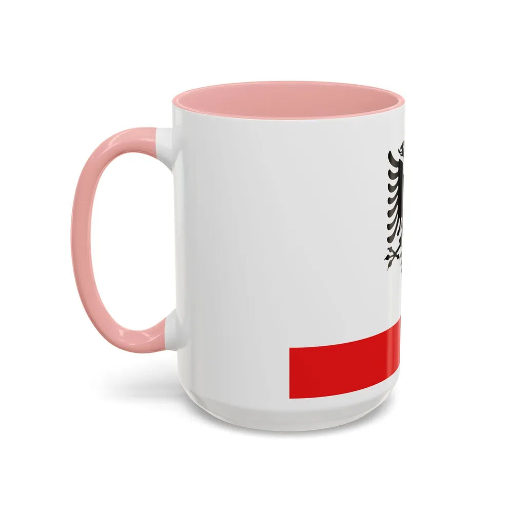 Naval Ensign of Albania - Accent Coffee Mug-Go Mug Yourself