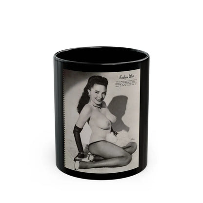 Evelyn West #21 - (Vintage Female Icon) Black Coffee Mug-11oz-Go Mug Yourself