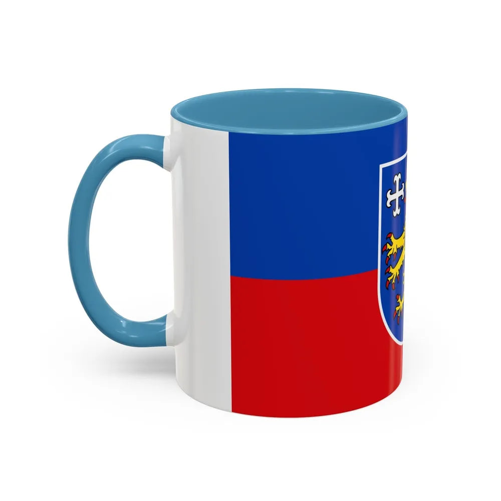 Flag of Friesland Germany - Accent Coffee Mug-Go Mug Yourself