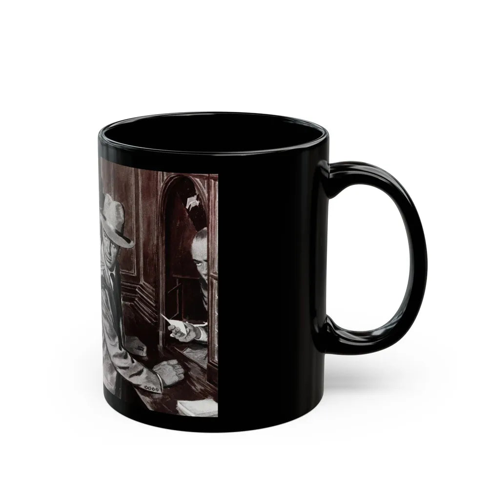 Corn-Fed Ocsar, Collier's, January 21, 1950 - Black Coffee Mug-Go Mug Yourself