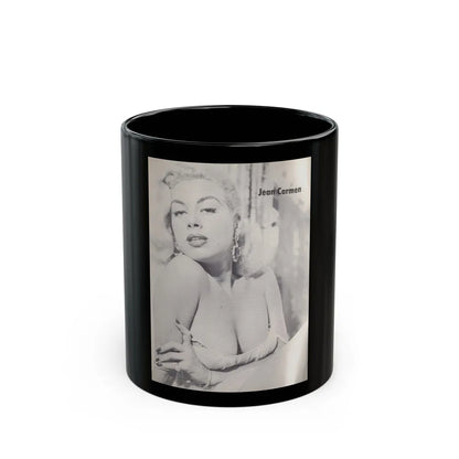 Jeanne Carmen #70 (Vintage Female Icon) Black Coffee Mug-11oz-Go Mug Yourself