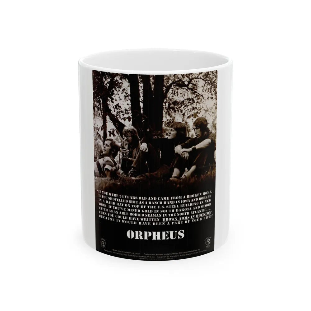 Orpheus 1969 (Music Poster) White Coffee Mug-11oz-Go Mug Yourself