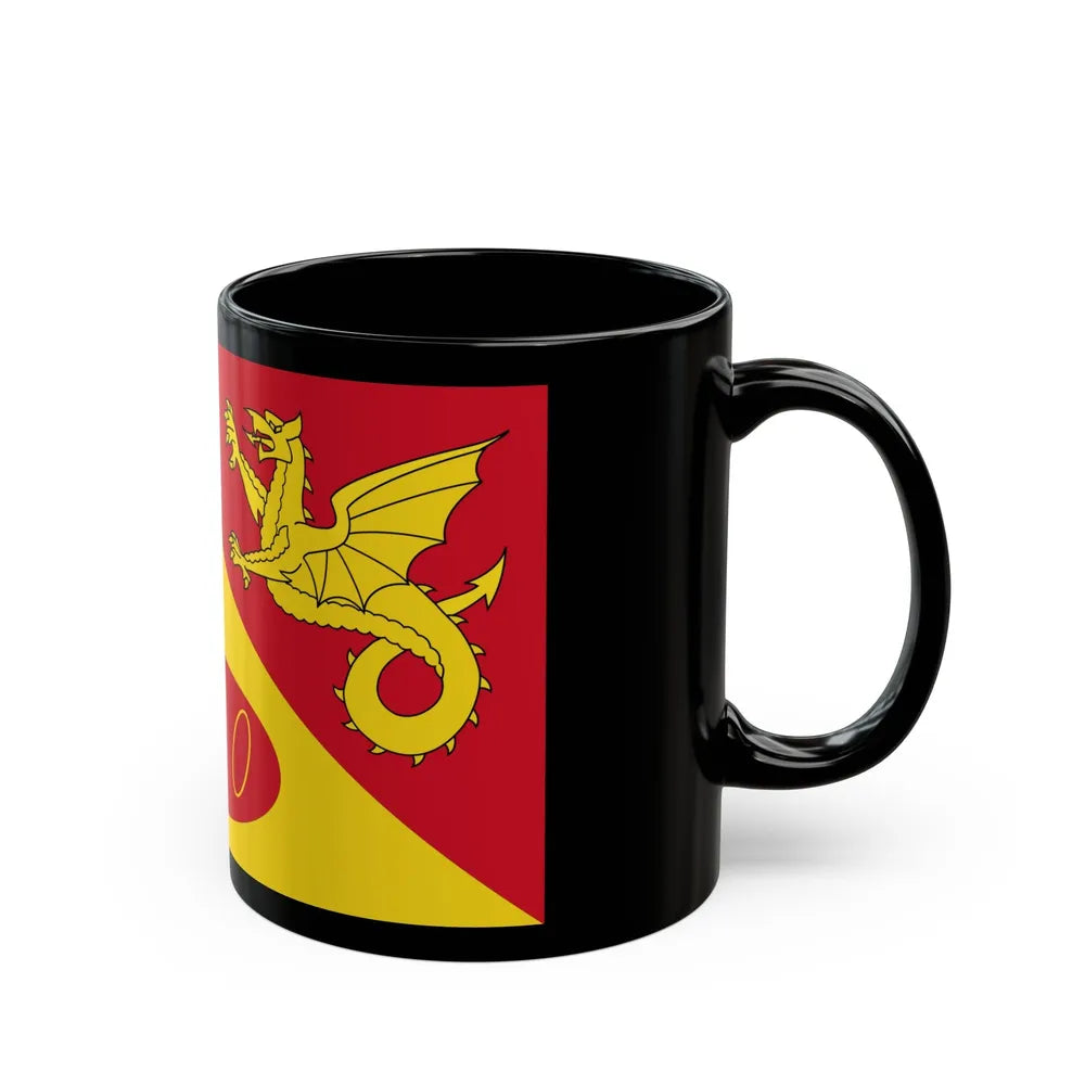 Flag of Craig y Dorth UK - Black Coffee Mug-Go Mug Yourself