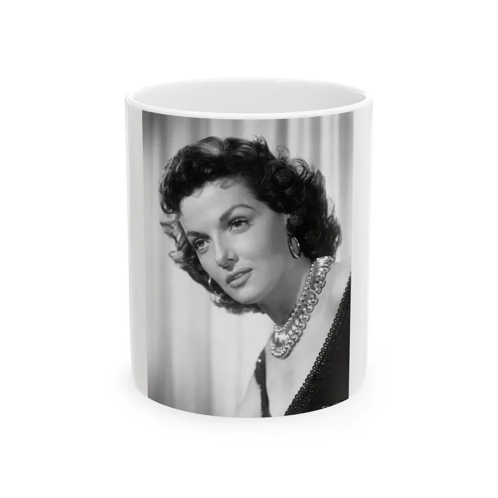 Jane Russell #125 (Vintage Female Icon) White Coffee Mug-11oz-Go Mug Yourself