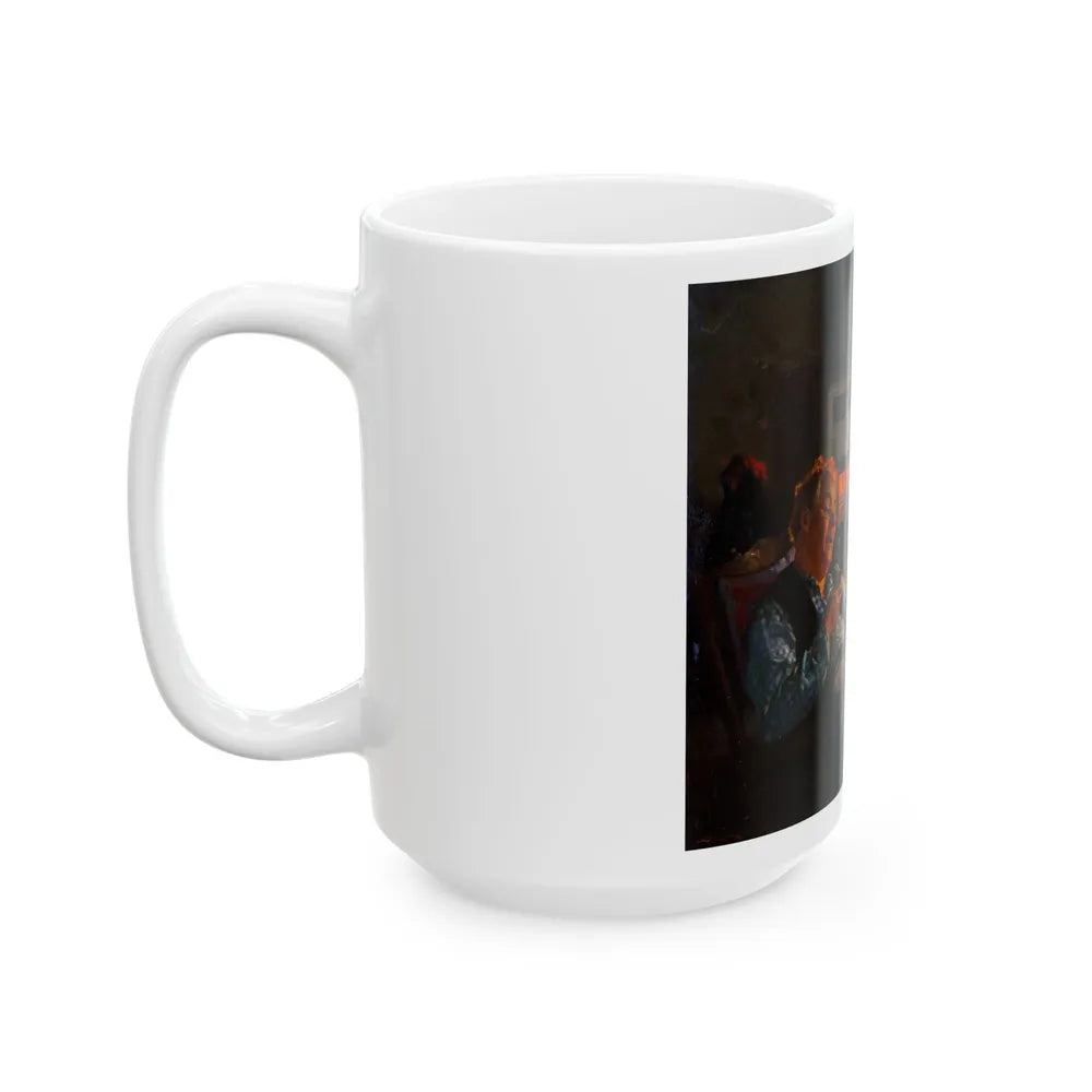 Elderly Couple - White Coffee Mug-Go Mug Yourself