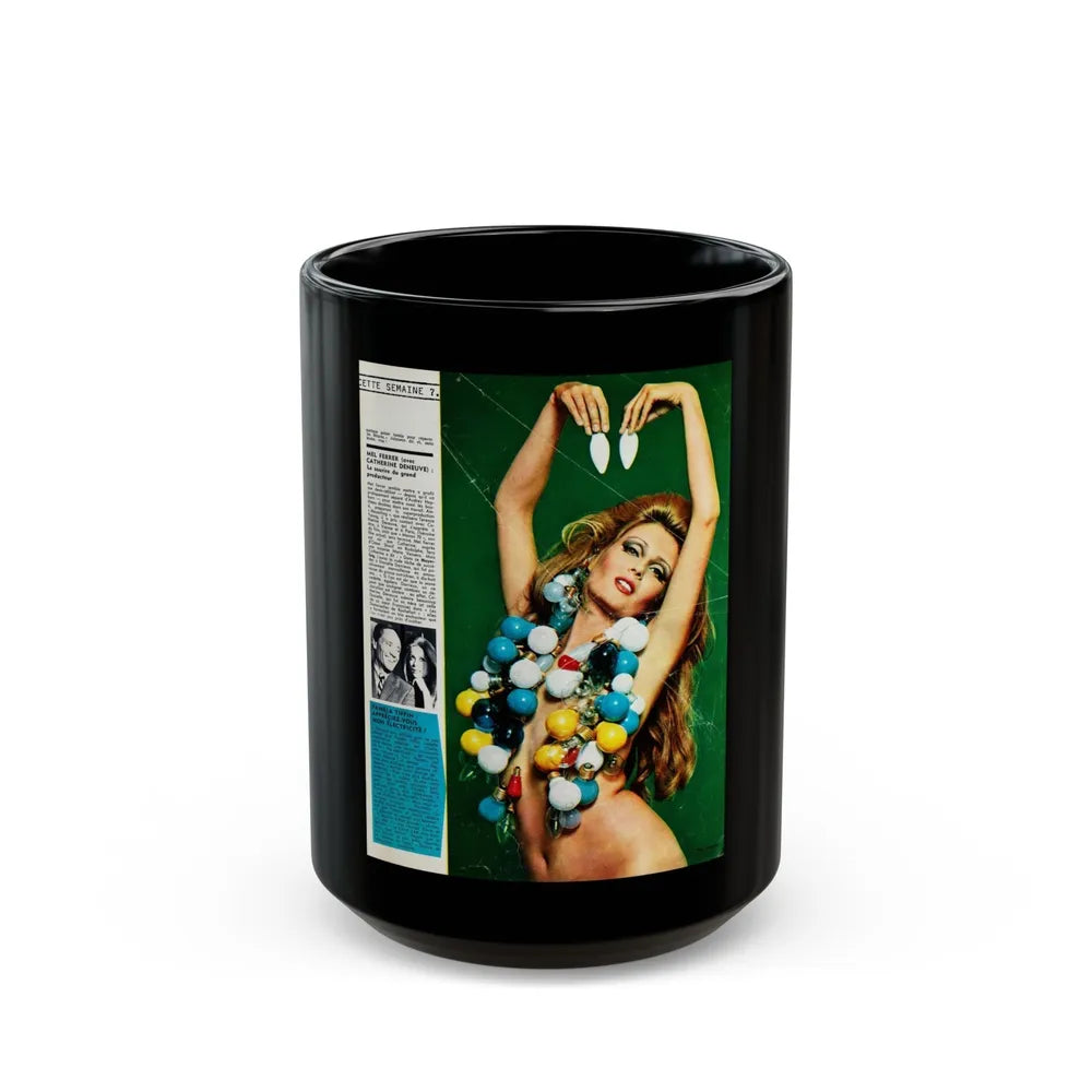 Pamela Tiffin #183 - Mag. Page (Vintage Female Icon) Black Coffee Mug-15oz-Go Mug Yourself