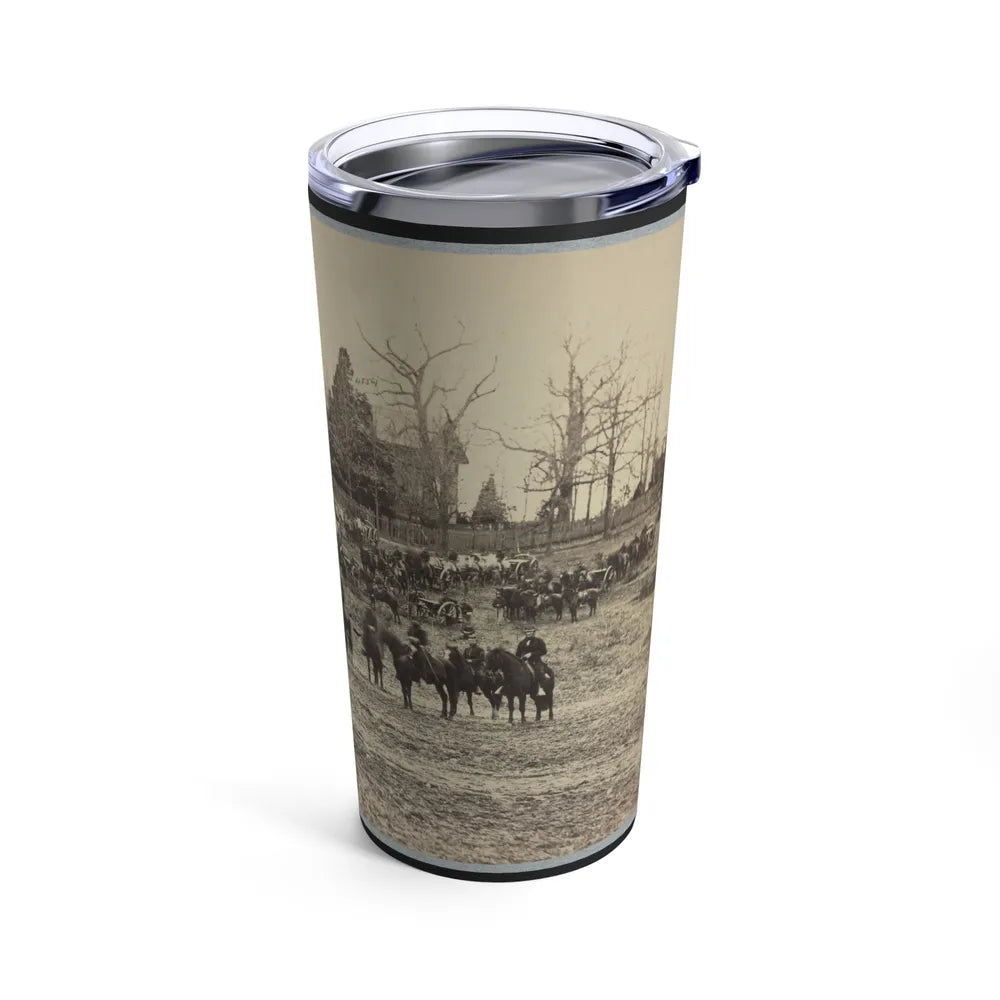 Union Artillery Unit Posed With Cannons And Horses (U.S. Civil War) Tumbler 20oz-Go Mug Yourself