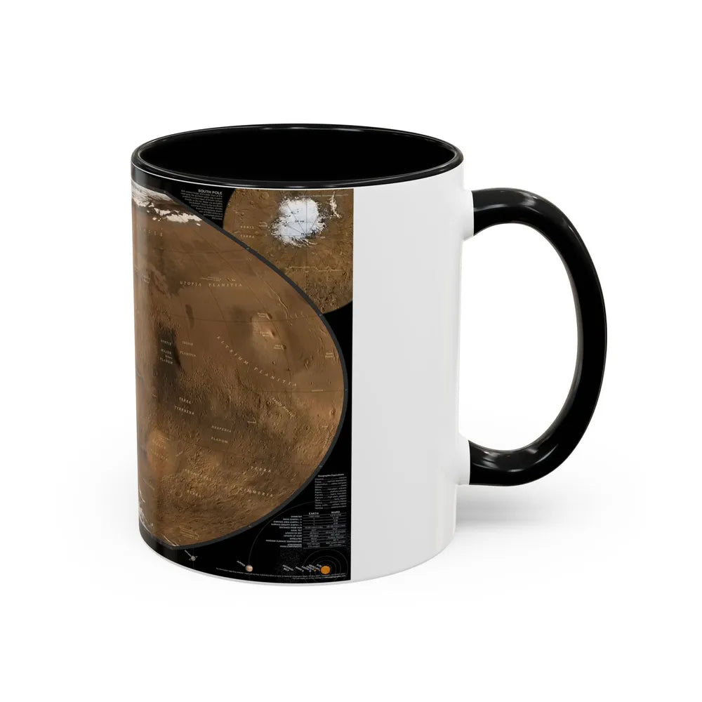 Space - MARS (2001) (Map) Accent Coffee Mug-Go Mug Yourself