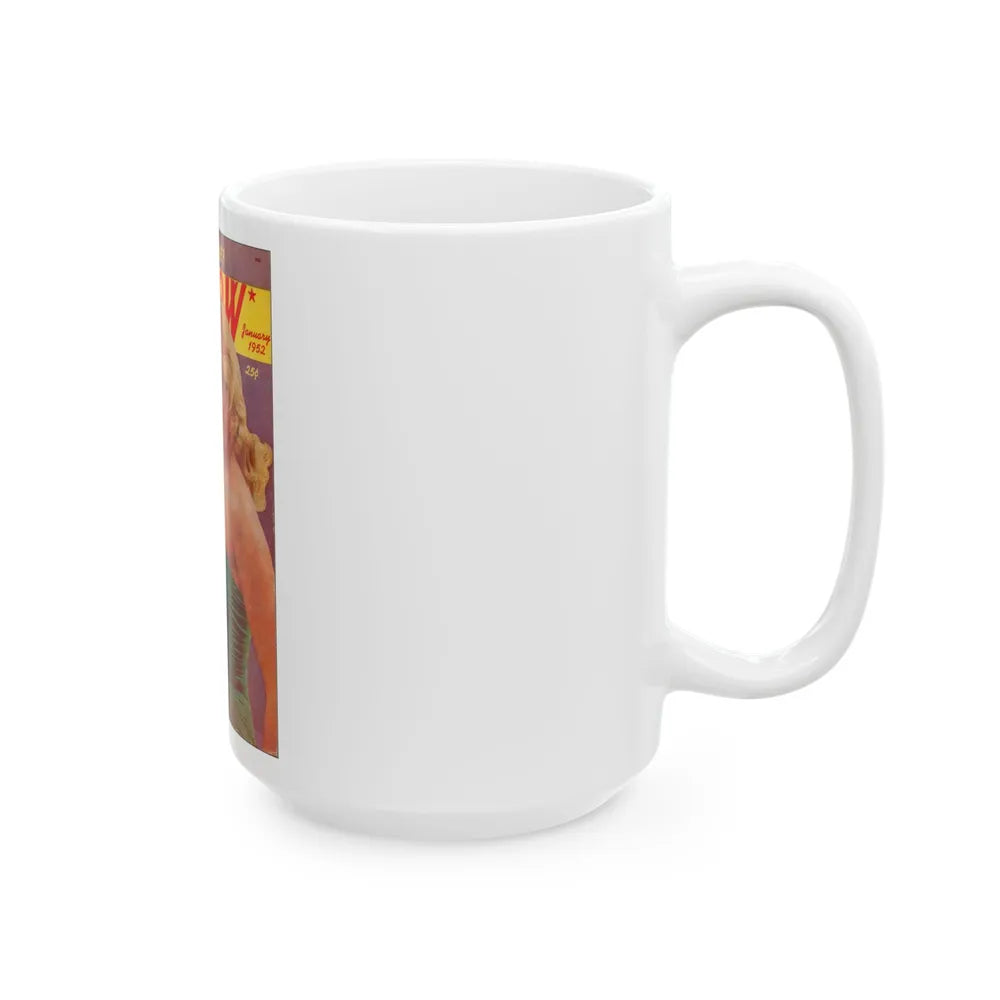 Barbara Nichols #330 - Mag. Cover (Vintage Female Icon) White Coffee Mug-Go Mug Yourself