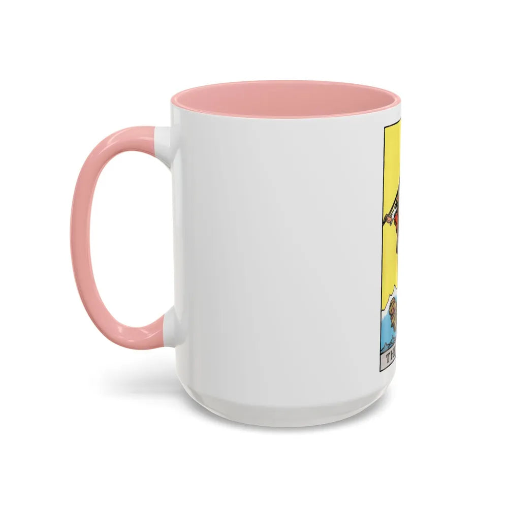 The Fool (Tarot Card) Accent Coffee Mug-Go Mug Yourself