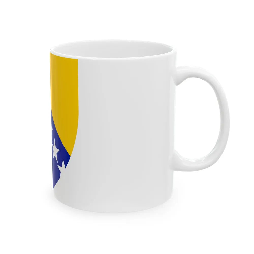 Coat of arms of Bosnia and Herzegovina - White Coffee Mug-Go Mug Yourself