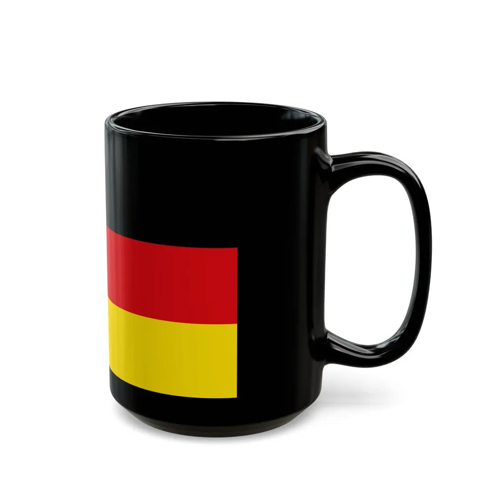 Flag of Waldeck Frankenberg Germany - Black Coffee Mug-Go Mug Yourself