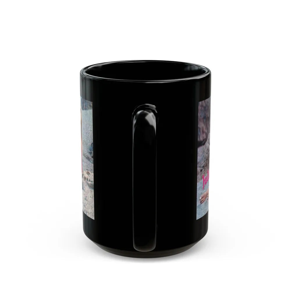 Julie Ege #181 (Vintage Female Icon) Black Coffee Mug-Go Mug Yourself