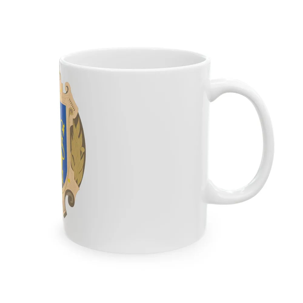 Coat of Arms of Lviv Oblast - White Coffee Mug-Go Mug Yourself