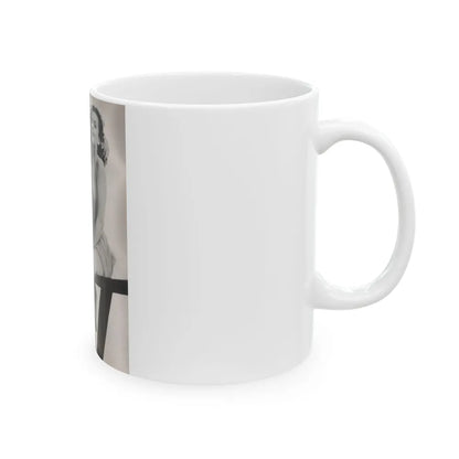 Dawn Richard #44 - Adam Mag. '58 - Inside Cover (Vintage Female Icon) White Coffee Mug-Go Mug Yourself