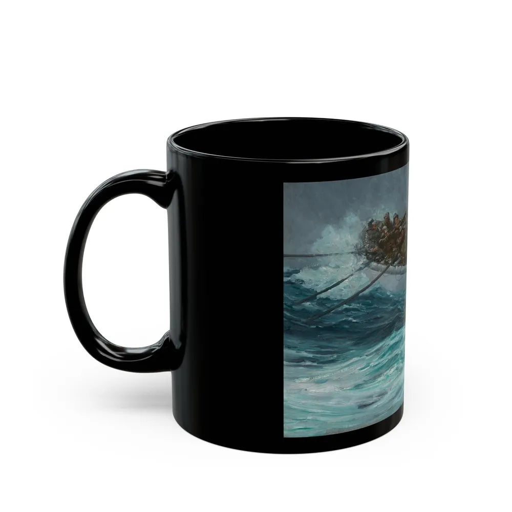 Coming Ashore, 1929 - Black Coffee Mug-Go Mug Yourself