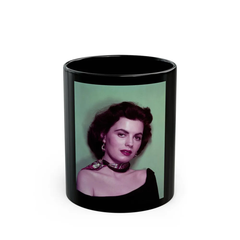 Faith Domergue #81 (Vintage Female Icon) Black Coffee Mug-11oz-Go Mug Yourself