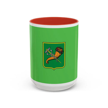 Flag of Kharkiv Ukraine - Accent Coffee Mug-15oz-Red-Go Mug Yourself