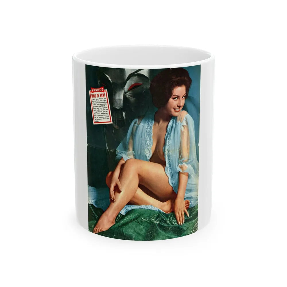 June Palmer #366 (Vintage Female Icon) White Coffee Mug-11oz-Go Mug Yourself