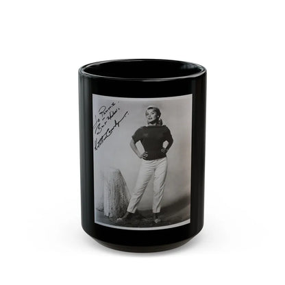 Kathleen Crowley #11 (Vintage Female Icon) Black Coffee Mug-15oz-Go Mug Yourself