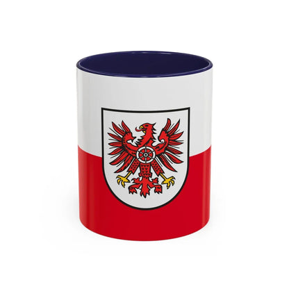 Flag of Eichsfeld Germany - Accent Coffee Mug-11oz-Navy-Go Mug Yourself