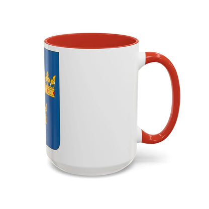 Shield of arms of Sweden - Accent Coffee Mug-Go Mug Yourself