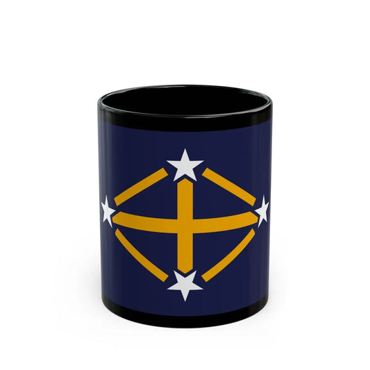 Flag of Imperial Japanese Antarctic Expedition - Black Coffee Mug-11oz-Go Mug Yourself