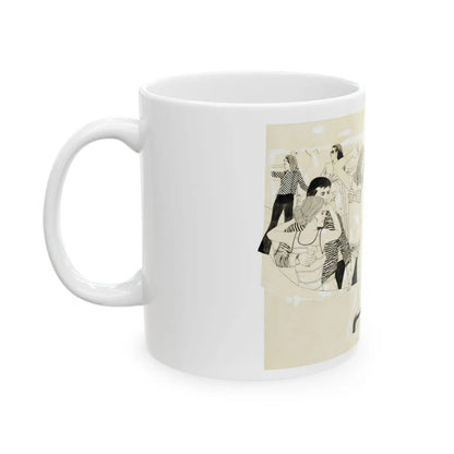 Cosmopolitan Illustration (1) - White Coffee Mug-Go Mug Yourself