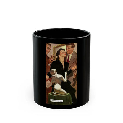 Don't Tell Me Why You Love Me, Saturday Evening Post, April 9, 1949 - Black Coffee Mug-11oz-Go Mug Yourself