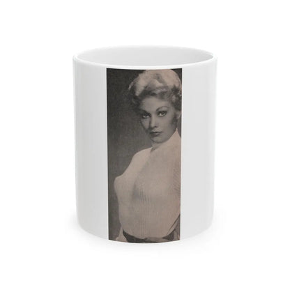 Kim Novak #174 - Scanned Mag. 66 Photos (Vintage Female Icon) White Coffee Mug-11oz-Go Mug Yourself