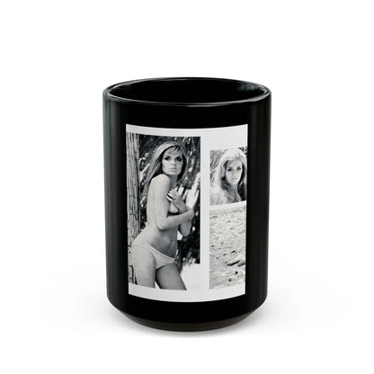 Julie Ege #200 (Vintage Female Icon) Black Coffee Mug-15oz-Go Mug Yourself