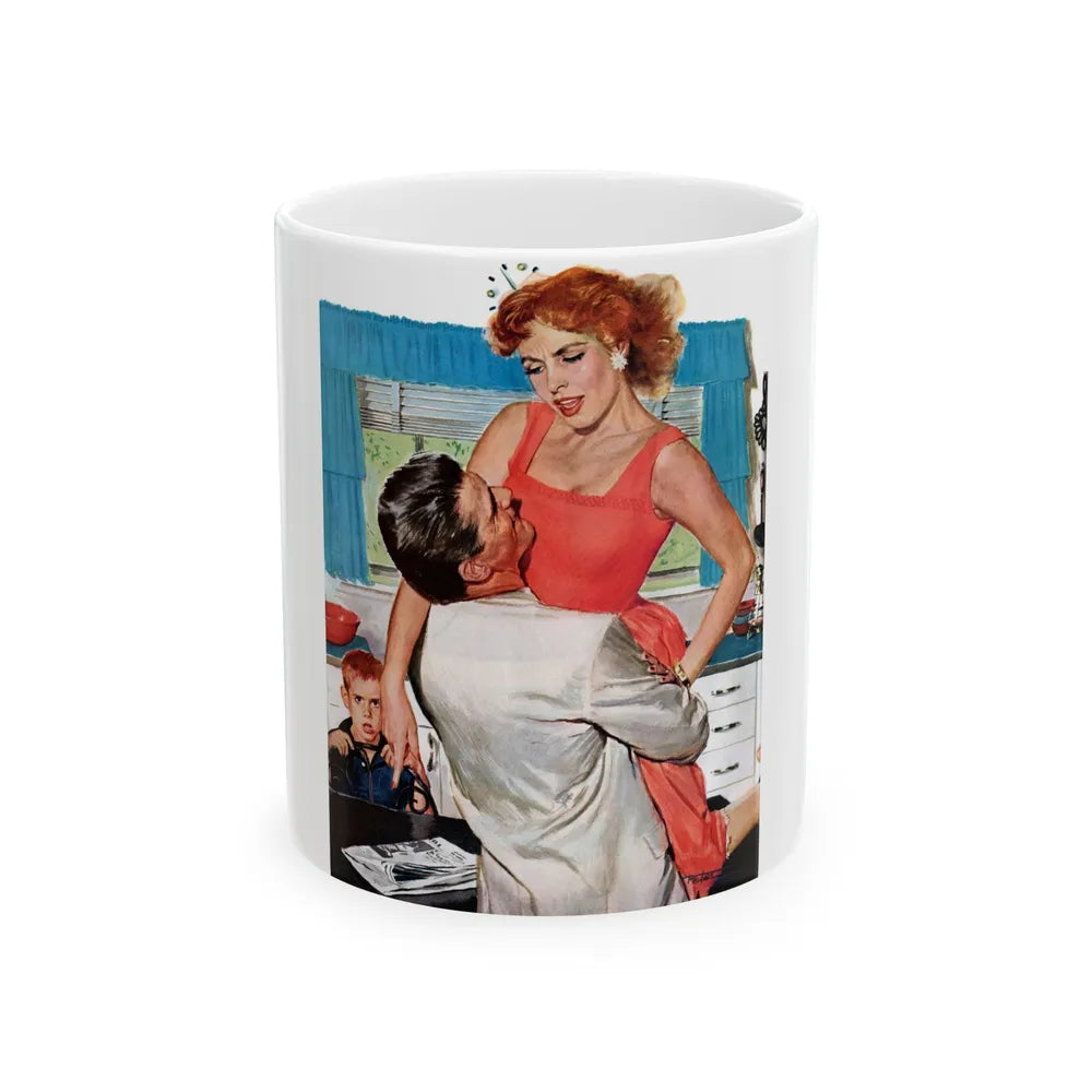 Fiction Illustration in Saturday Evening Post (2) - White Coffee Mug-11oz-Go Mug Yourself