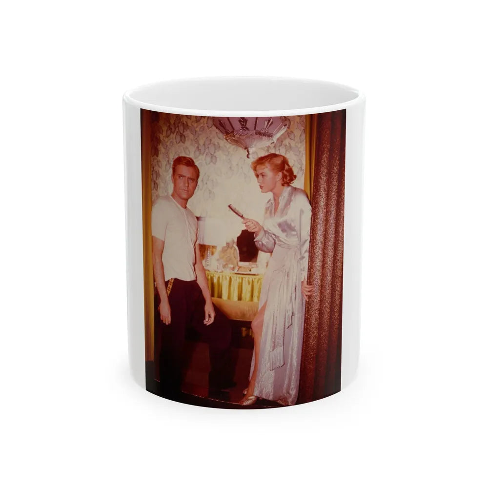 Leslie Parrish #226 (Vintage Female Icon) White Coffee Mug-11oz-Go Mug Yourself